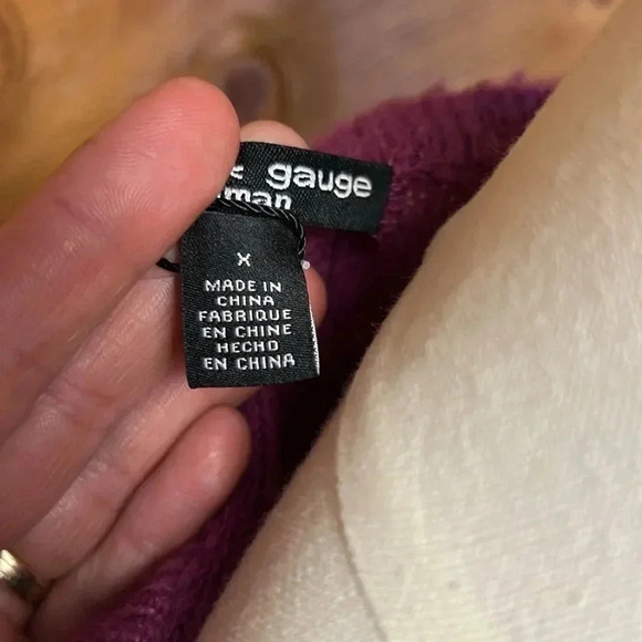 CABLE AND GAUGE WOMENS PLUS SIZE ORCHID  FRINGE AND HEM PULLOVER SIZE 14/16‎ - Picture 6 of 11